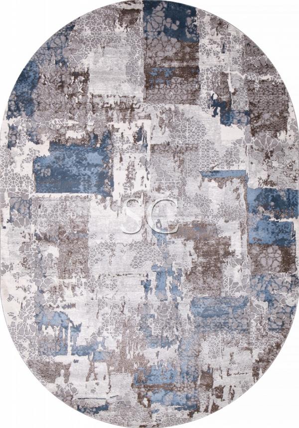 Ковер Armina 03857A blue/blue овал - картинка 1