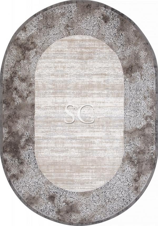 Ковер Armina 04070 grey/brown овал - картинка 1