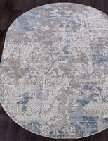 Ковер Armina 03851 blue/blue овал
