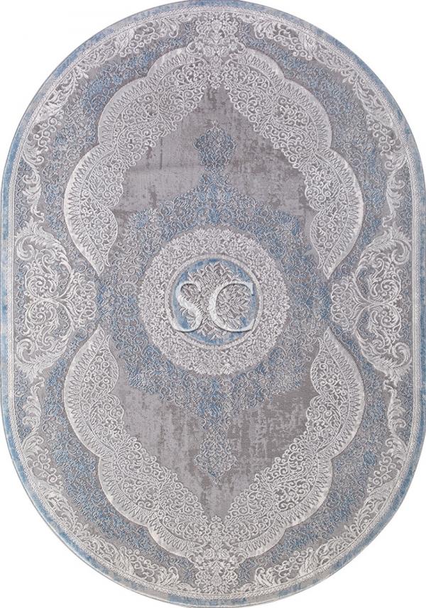 Ковер Armina 03880A blue/blue овал - картинка 1