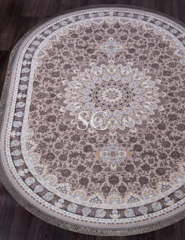 Ковер Иранский Farsi 1200 G253 light grey овал